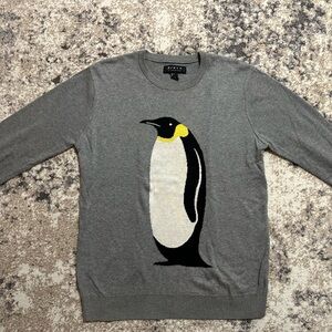 Forever 21 Gray Sweater with Penguin Design